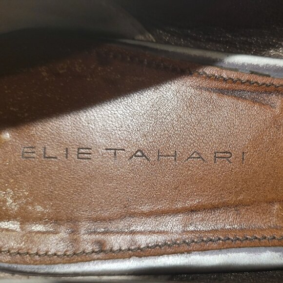 Elie Tahari Size 8 Metallic Flats - Picture 6 of 7